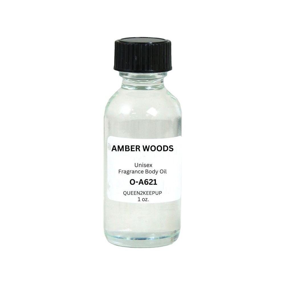 Amber Woods Unisex Body Oil Warm Woody and Sophisticated Similar Scent 1 oz